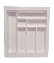 Wkład na sztućce do szuflady 50 biały 435x490 organizer