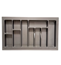 Wkład na sztućce do szuflady 800/430 szary metalik organizer