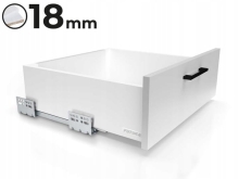 SZUFLADA FUTURA EVO ATM L-400 ŚREDNIA H122 BIAŁA CICHY DOMYK DO PŁYTY 18mm