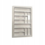 Wkład na sztućce do szuflady 80 biały 735x490 organizer